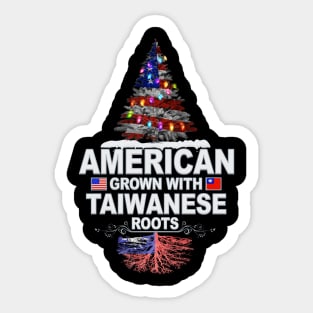 Christmas Tree  American Grown With Taiwanese Roots - Gift for Taiwanese From Taiwan Sticker